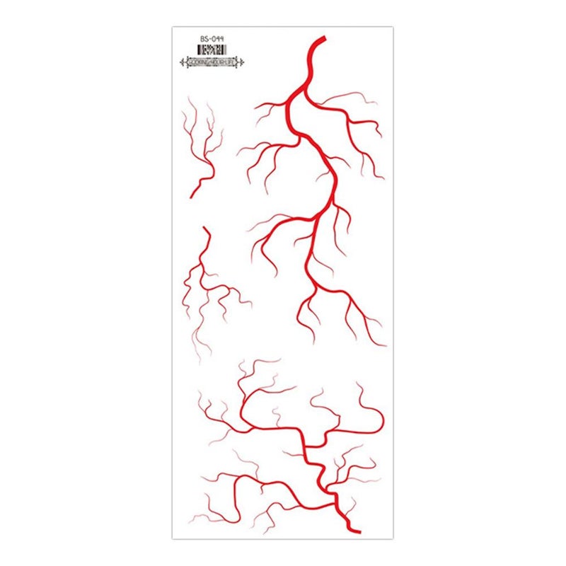 Halloween vein tattoo stickers